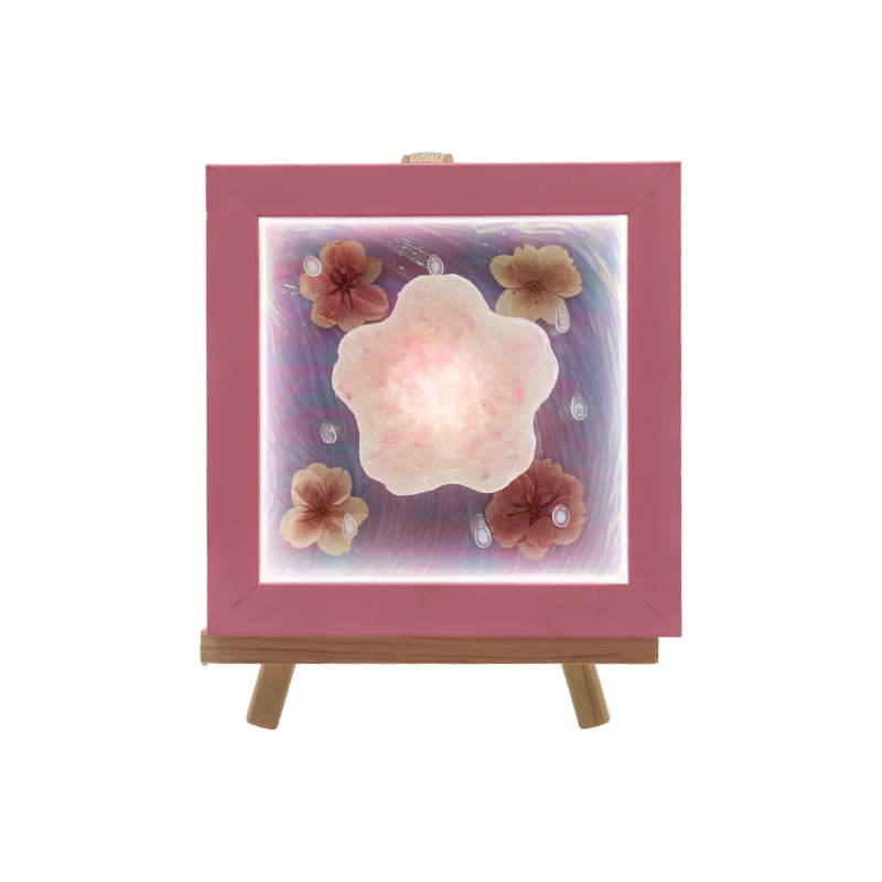 Pink Cherry Blossom Art Light - Gel cu flori de cireș