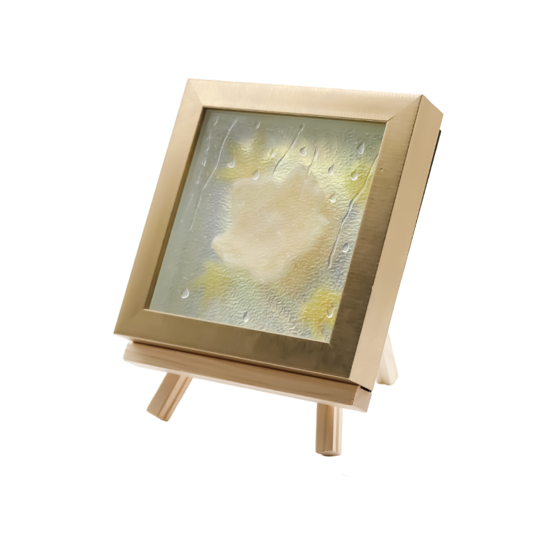 Pătrat deschis galben Maple Leaf Art Light - Maple Frost