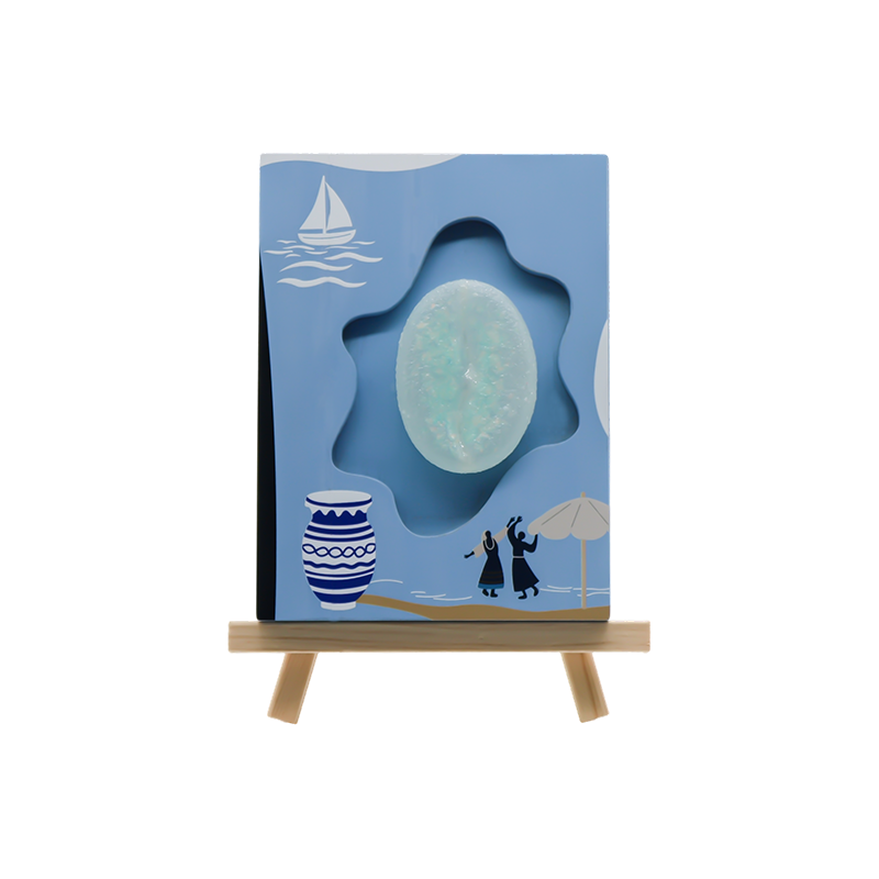 Ocean Wind Turing Boabe de cafea Relief Lemn Artă Lampă-Light of Love Sea