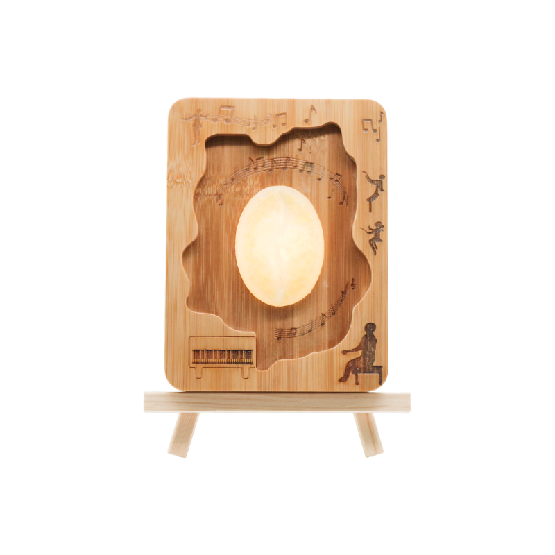 Cadru neregulat în relief muzica lemn artă lumina-fasole timp sunet