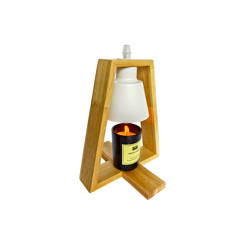 Lampă minimalistă pentru încălzirea lumânărilor din lemn - Warm Isle