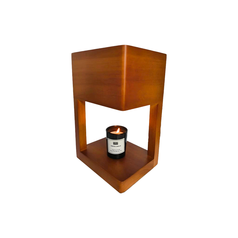 Lampa Incalzita Lumanari Cu Cadru Geometric Simplu - Colt Linistit
