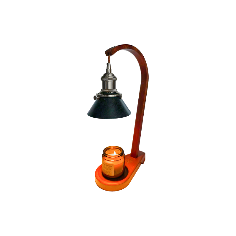 Lampa Incalzitoare Lumanari Cu Abajur Con Negru - Voal Light
