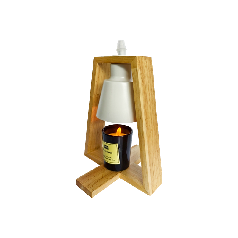 Lampă minimalistă pentru încălzirea lumânărilor din lemn - Warm Isle