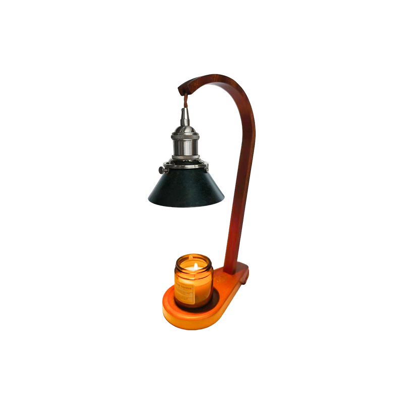 Lampa Incalzitoare Lumanari Cu Abajur Con Negru - Voal Light